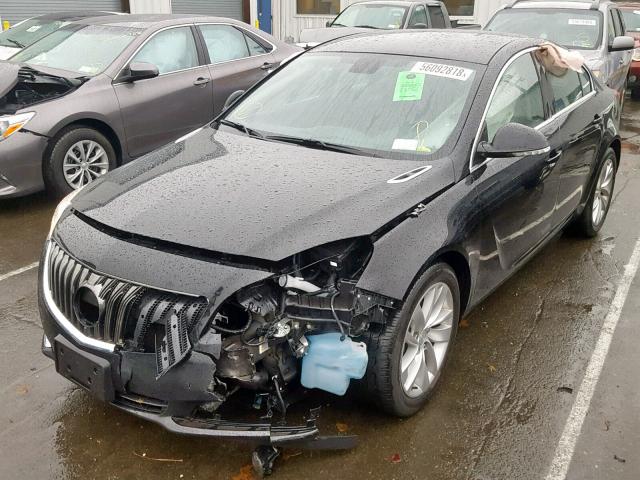 2G4GK5EX7G9179046 - 2016 BUICK REGAL BLACK photo 2