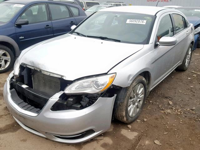 1C3CCBAB8CN131155 - 2012 CHRYSLER 200 LX SILVER photo 2