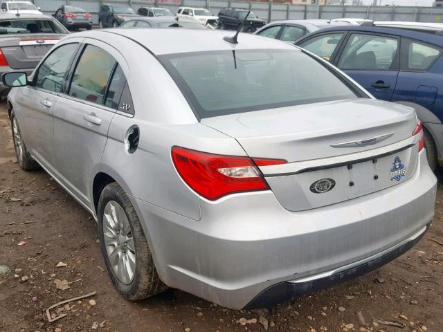 1C3CCBAB8CN131155 - 2012 CHRYSLER 200 LX SILVER photo 3