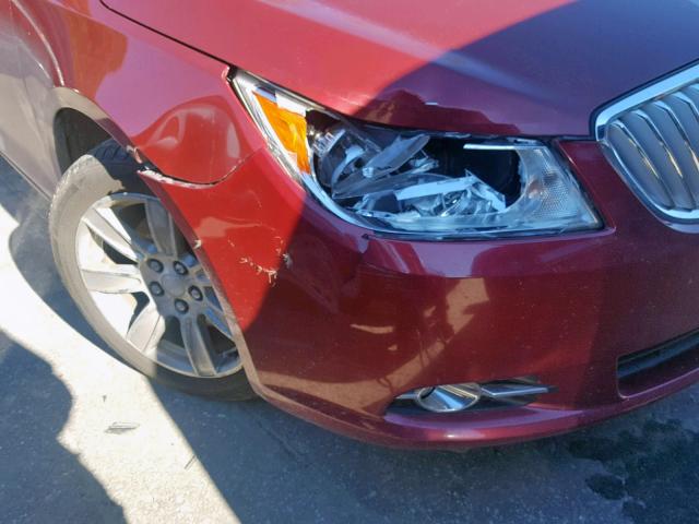 1G4GC5EC2BF172385 - 2011 BUICK LACROSSE C RED photo 9