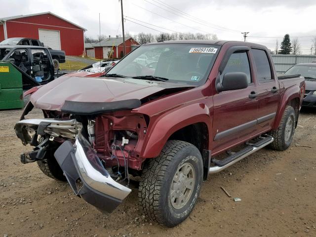 1GCDT43E988205322 - 2008 CHEVROLET COLORADO L MAROON photo 2