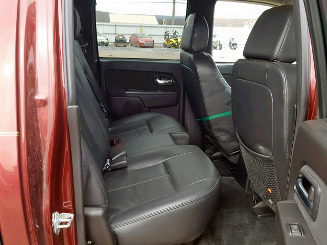 1GCDT43E988205322 - 2008 CHEVROLET COLORADO L MAROON photo 6
