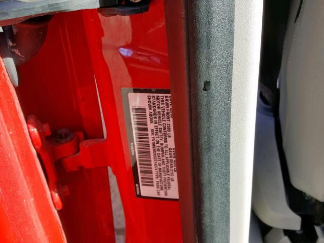 YV1MS382X62214374 - 2006 VOLVO S40 2.4I RED photo 10