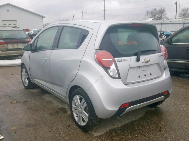 KL8CD6S91EC580244 - 2014 CHEVROLET SPARK 1LT SILVER photo 3