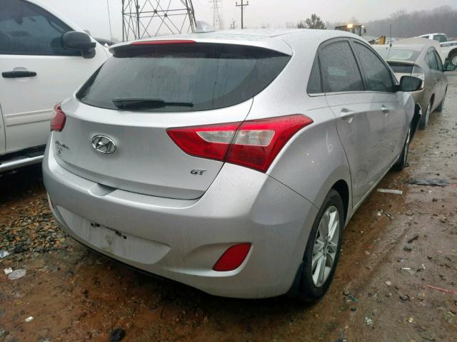 KMHD35LE3DU126585 - 2013 HYUNDAI ELANTRA GT SILVER photo 4