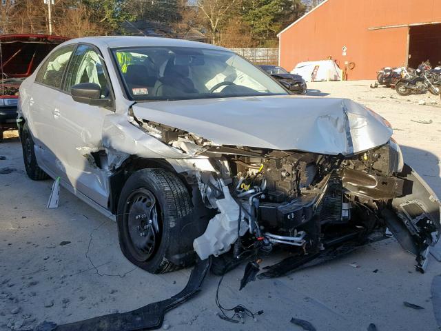 3VW1K7AJ1FM412056 - 2015 VOLKSWAGEN JETTA BASE Արծաթագույն լուսանկար 1