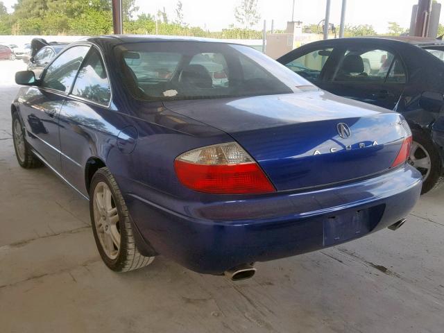 19UYA41613A011082 - 2003 ACURA 3.2CL TYPE BLUE photo 3