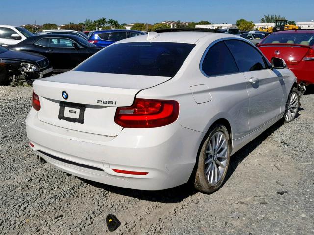 WBA1F9C53GV544789 - 2016 BMW 228 I WHITE photo 4