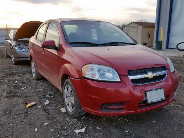 KL1TD5DE0BB224744 - 2011 CHEVROLET AVEO LS RED photo 1