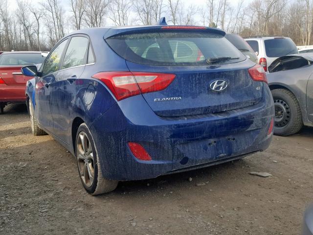 KMHD35LE5DU112042 - 2013 HYUNDAI ELANTRA GT BLUE photo 3