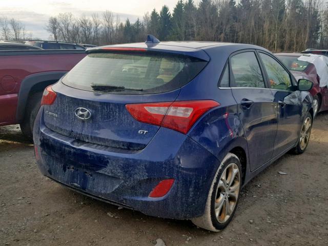 KMHD35LE5DU112042 - 2013 HYUNDAI ELANTRA GT BLUE photo 4