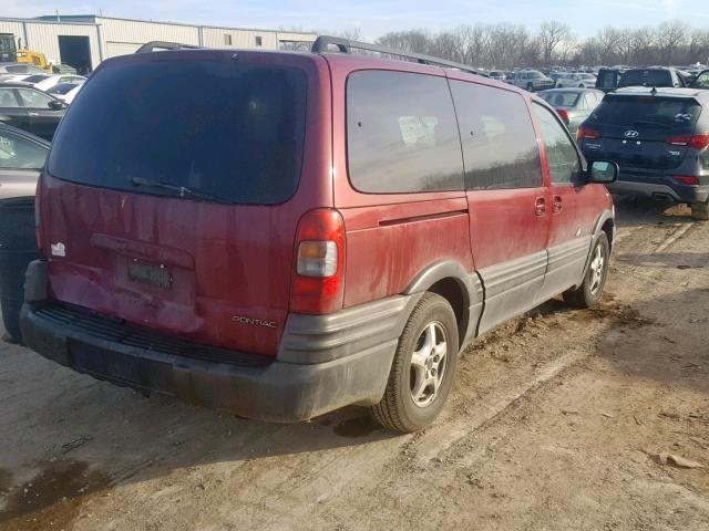 1GMDX03EX4D215948 - 2004 PONTIAC MONTANA MAROON photo 4