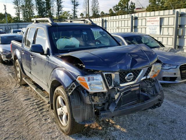 1N6AD07U47C444067 - 2007 NISSAN FRONTIER C BLUE photo 1