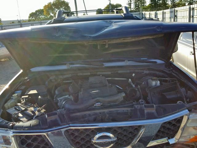 1N6AD07U47C444067 - 2007 NISSAN FRONTIER C BLUE photo 7