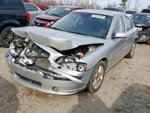 YV1RH592662503671 - 2006 VOLVO S60 2.5T SILVER photo 2