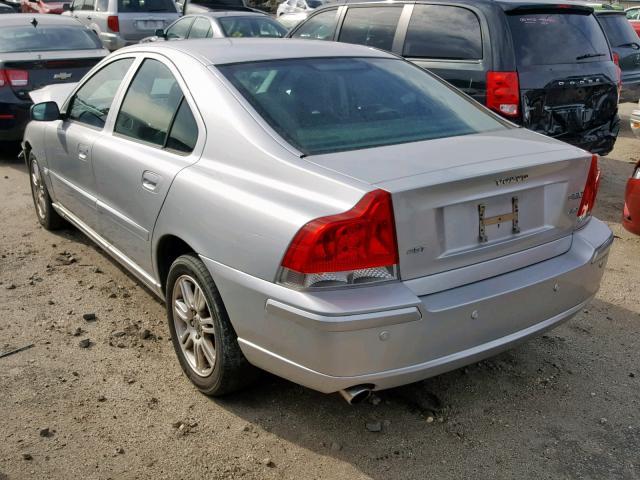 YV1RH592662503671 - 2006 VOLVO S60 2.5T SILVER photo 3