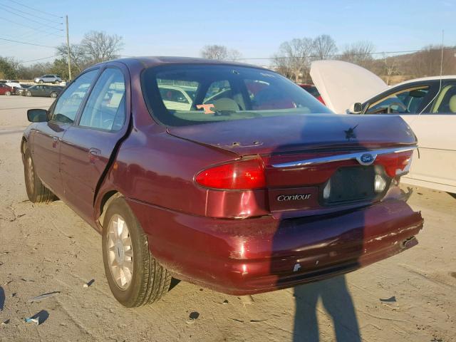 3FAFP6535XM110485 - 1999 FORD CONTOUR LX MAROON photo 3