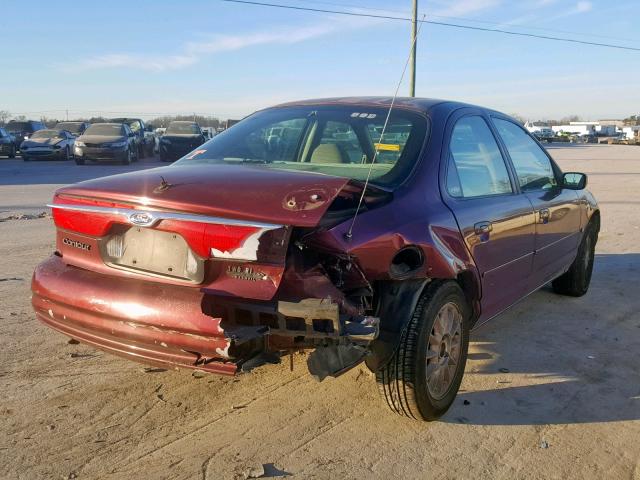 3FAFP6535XM110485 - 1999 FORD CONTOUR LX MAROON photo 4