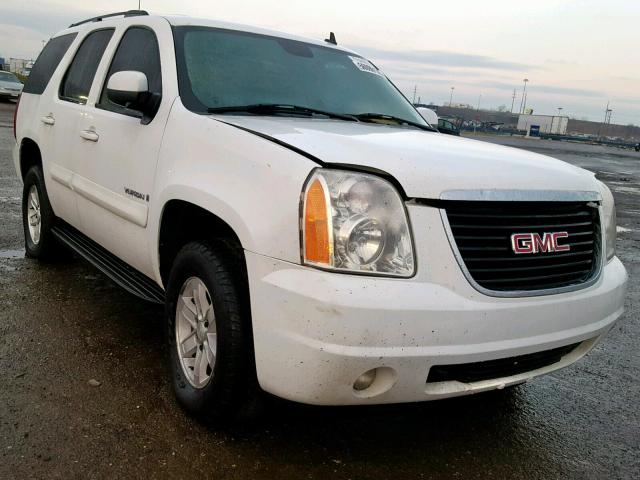 1GKFK13057J319750 - 2007 GMC YUKON WHITE photo 1