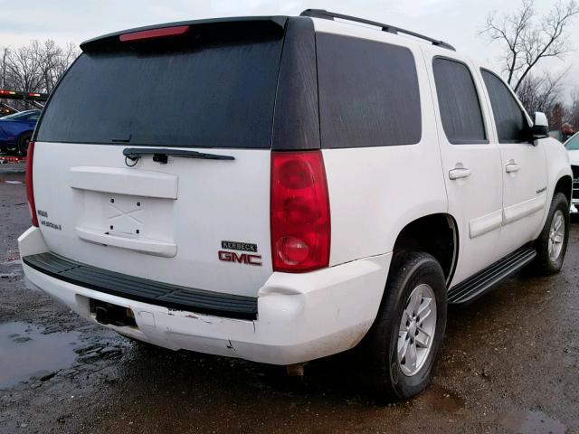 1GKFK13057J319750 - 2007 GMC YUKON WHITE photo 4