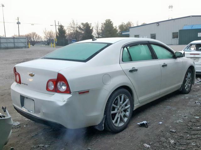 1G1ZE5EB8AF320240 - 2010 CHEVROLET MALIBU LTZ WHITE photo 4