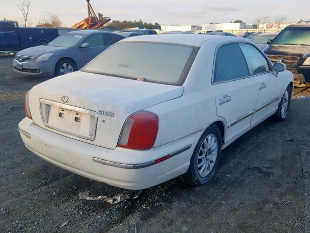 KMHFU45E64A301863 - 2004 HYUNDAI XG 350 WHITE photo 4