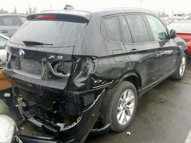 5UXWX9C52D0D02446 - 2013 BMW X3 XDRIVE2 BLACK photo 4