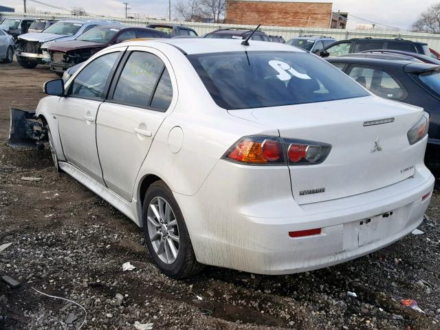 JA32U2FU4GU002144 - 2016 MITSUBISHI LANCER ES WHITE photo 3