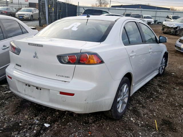 JA32U2FU4GU002144 - 2016 MITSUBISHI LANCER ES WHITE photo 4