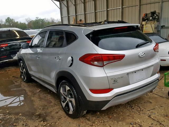 KM8J33A29JU655552 - 2018 HYUNDAI TUCSON LIM SILVER photo 3