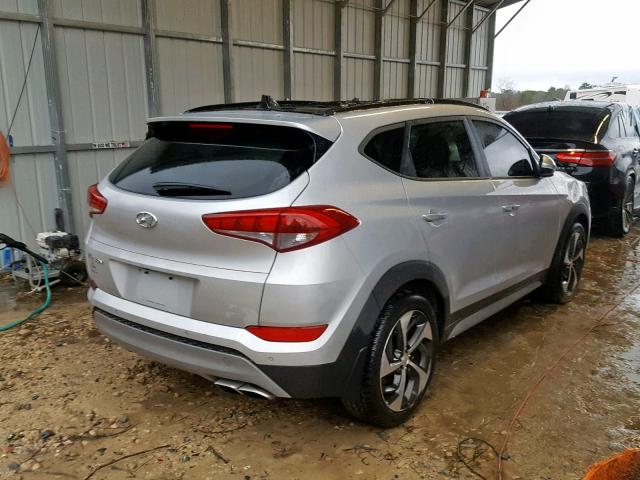 KM8J33A29JU655552 - 2018 HYUNDAI TUCSON LIM SILVER photo 4