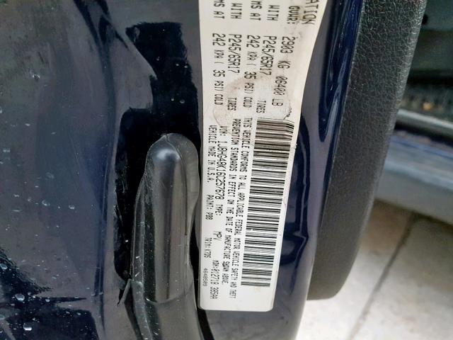 1J8HG48K16C257678 - 2006 JEEP COMMANDER BLUE photo 10