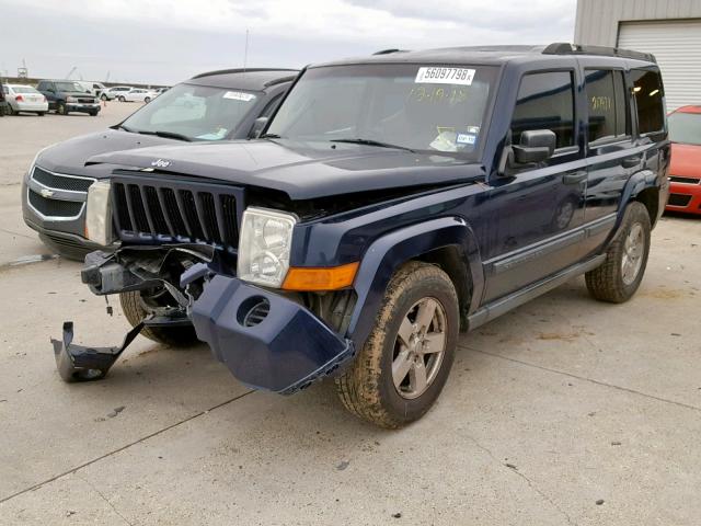 1J8HG48K16C257678 - 2006 JEEP COMMANDER BLUE photo 2