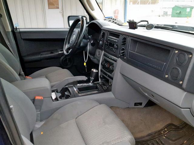 1J8HG48K16C257678 - 2006 JEEP COMMANDER BLUE photo 5