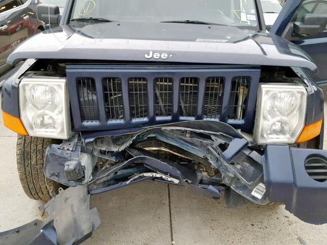 1J8HG48K16C257678 - 2006 JEEP COMMANDER BLUE photo 7