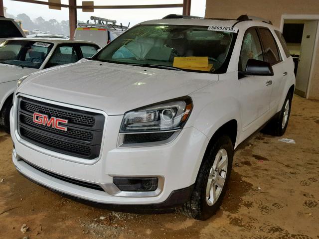 1GKKRPKD2GJ154869 - 2016 GMC ACADIA SLE WHITE photo 2