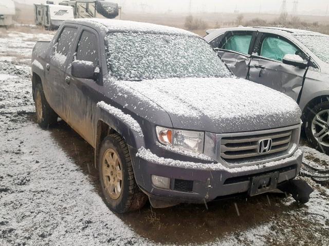 5FPYK1F41EB005124 - 2014 HONDA RIDGELINE GRAY photo 1