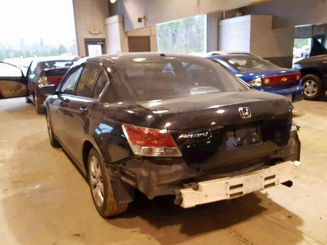 JHMCP26839C013756 - 2009 HONDA ACCORD EXL BLACK photo 3