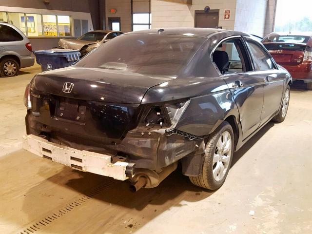 JHMCP26839C013756 - 2009 HONDA ACCORD EXL BLACK photo 4