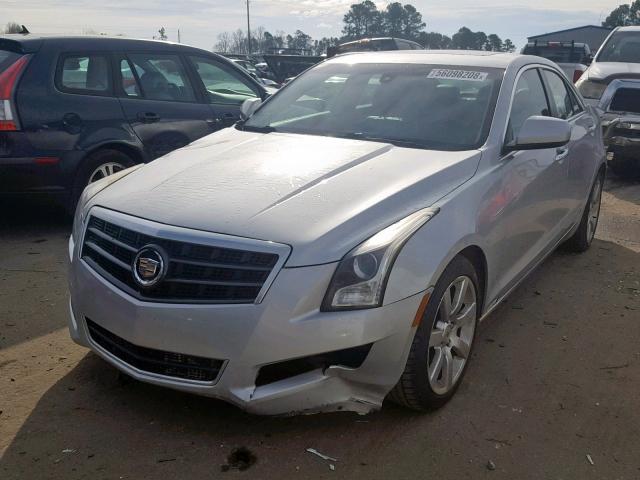 1G6AA5RA4D0178674 - 2013 CADILLAC ATS SILVER photo 2