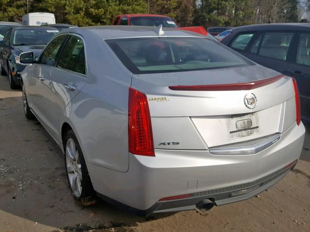 1G6AA5RA4D0178674 - 2013 CADILLAC ATS SILVER photo 3