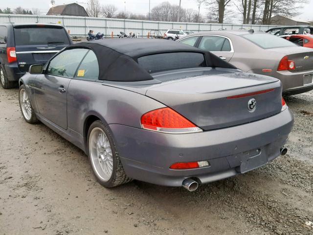 WBAEK73495B326184 - 2005 BMW 645 CI AUT SILVER photo 3