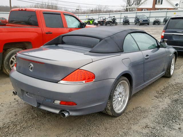 WBAEK73495B326184 - 2005 BMW 645 CI AUT SILVER photo 4