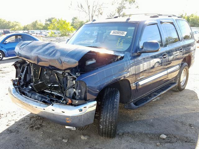 1GKEC13Z04R305744 - 2004 GMC YUKON BLUE photo 2