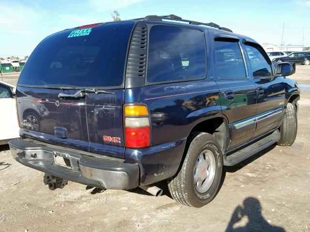 1GKEC13Z04R305744 - 2004 GMC YUKON BLUE photo 4