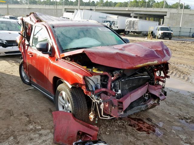 1C4NJDBBXFD396111 - 2015 JEEP COMPASS SP RED photo 1