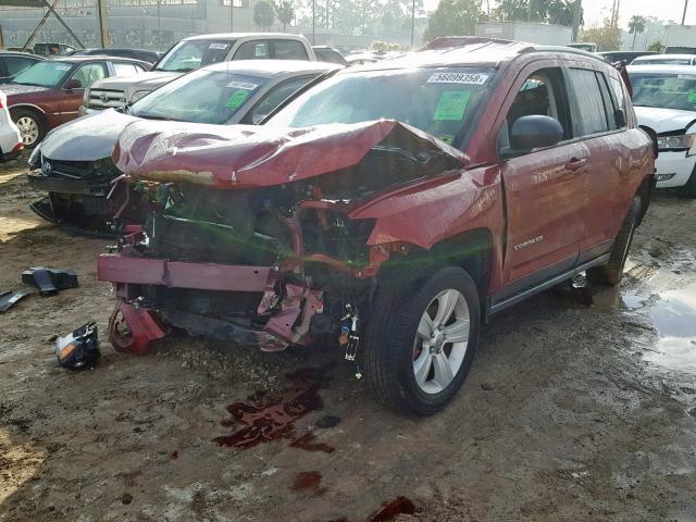 1C4NJDBBXFD396111 - 2015 JEEP COMPASS SP RED photo 2