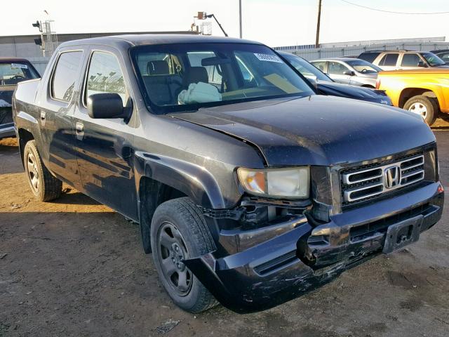 2HJYK16266H535202 - 2006 HONDA RIDGELINE BLACK photo 1