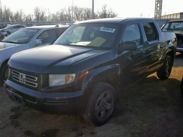 2HJYK16266H535202 - 2006 HONDA RIDGELINE BLACK photo 2