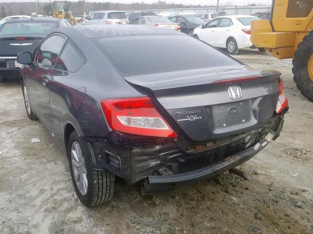 2HGFG3B05CH508938 - 2012 HONDA CIVIC EXL GRAY photo 3